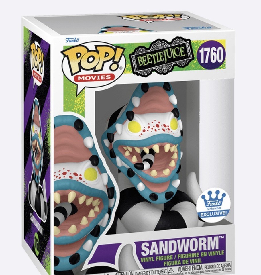 BEETLEJUICE SANDWORM #1760 FUNKO POP MOVIES FIGURE CHRISTMAS MAN CAVE GIFT BEETLEJUICE SANDWORM #1760 FUNKO POP MOVIES FIGURE CHRISTMAS MAN CAVE GIFT