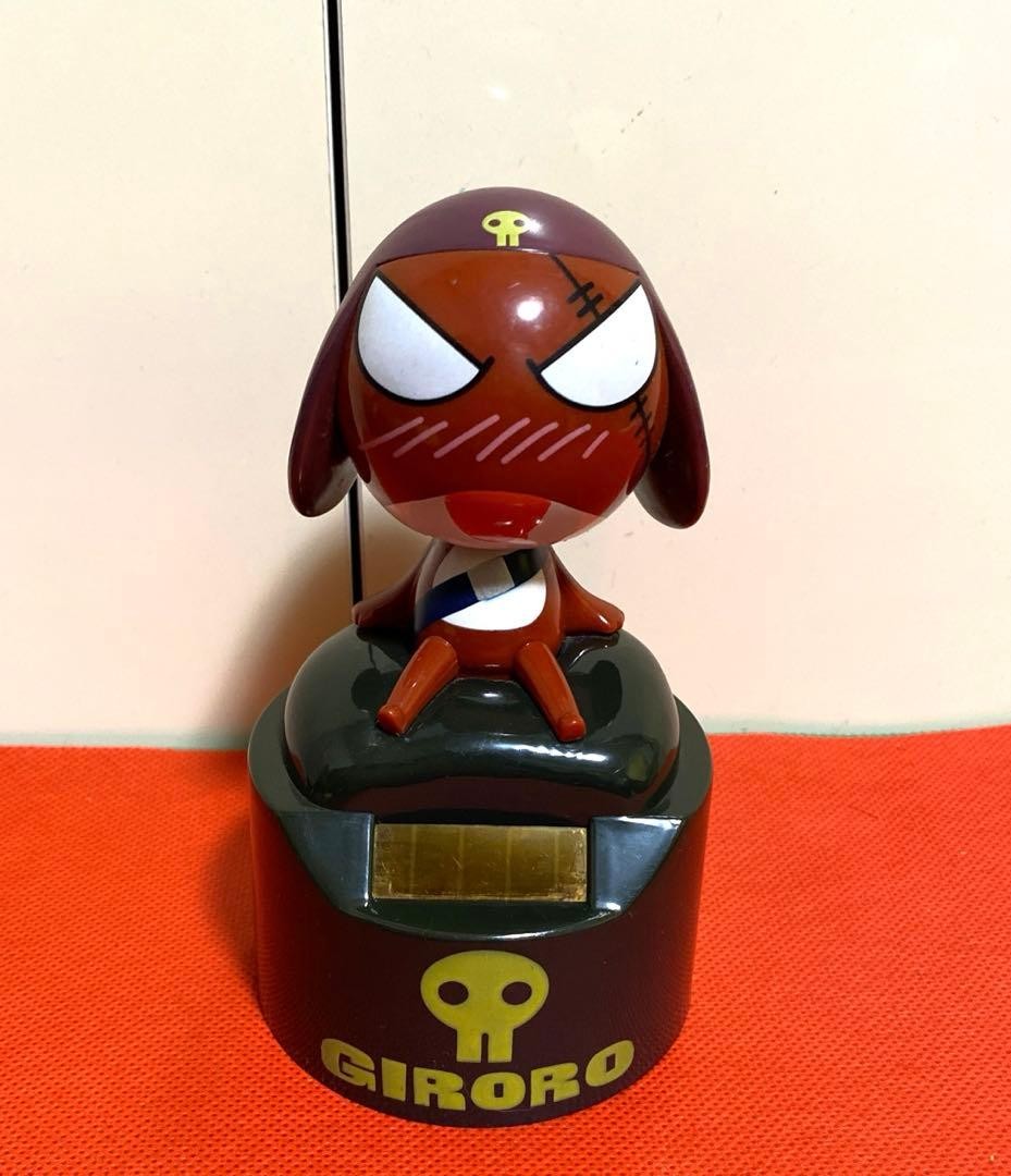 Sgt. Frog Solar Battery Operated Shaking Head Figure Giroro Ver Retro Cute Keror