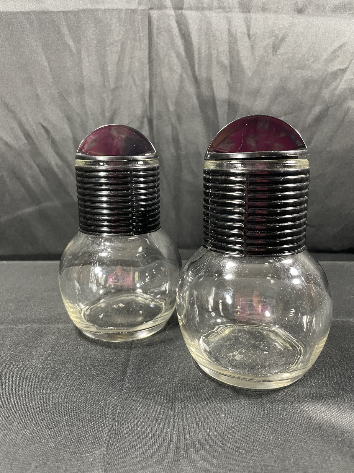 Vintage Hottle Carafe Set Of 2 Glass Heat Resistant Plastic Vintage Hottle Carafe Set Of 2 Glass Heat Resistant Plastic