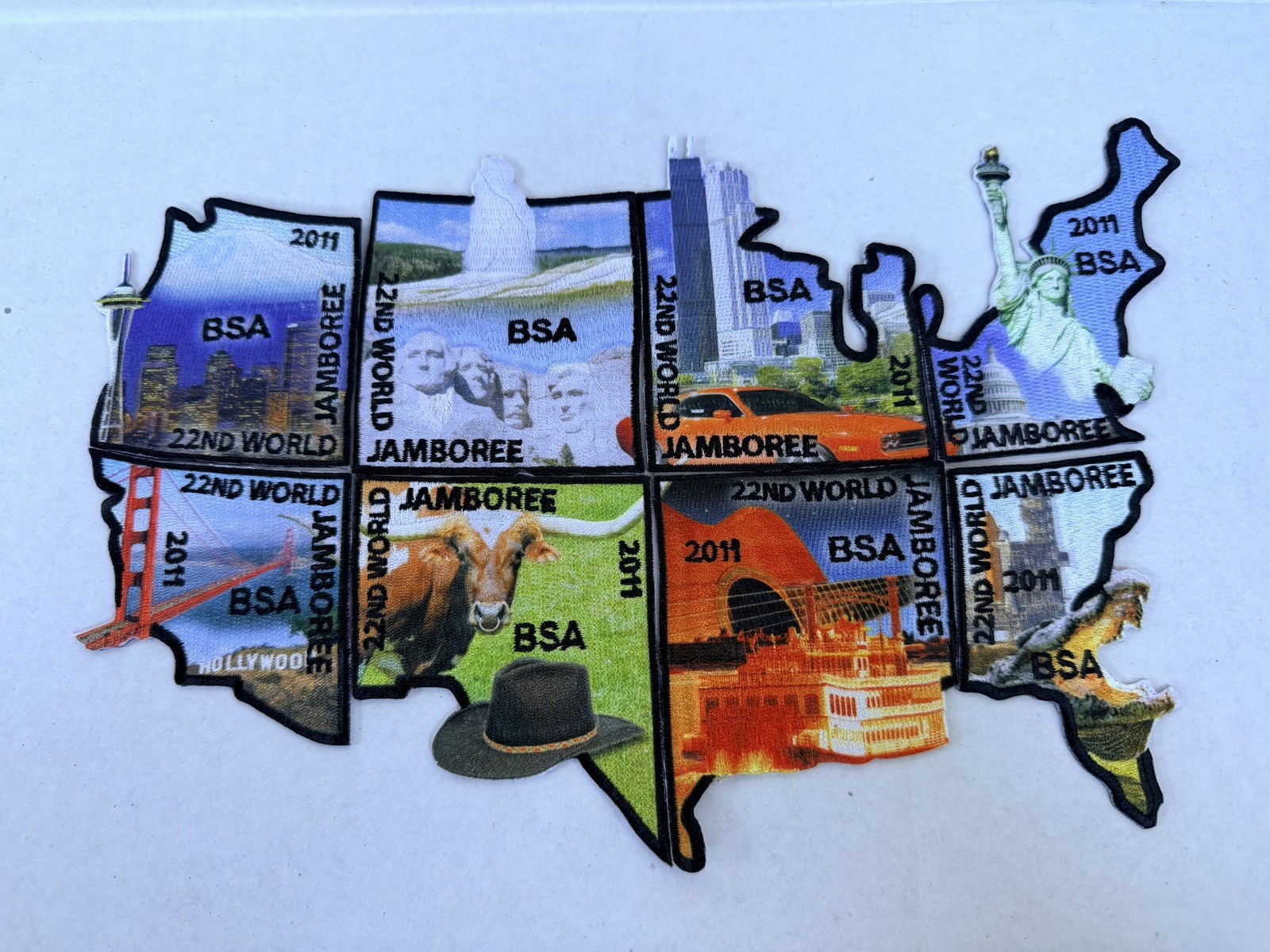 BSA World Jamboree 2011 USA Puzzle map Full Set