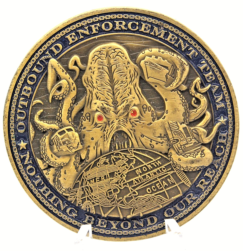 CBP Long Beach Seaport Enforcement Team Challenge Coin 1.75\ CBP Long Beach Seaport Enforcement Team Challenge Coin 1.75\