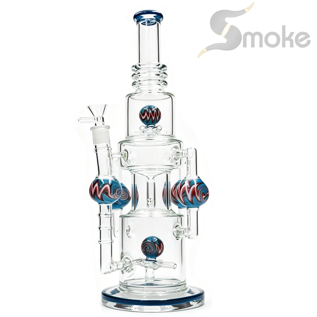 16\'\'(XL) Glass Bong and Water Pipes Smoking Perc Bongs Super Heavy w/14mm bowl