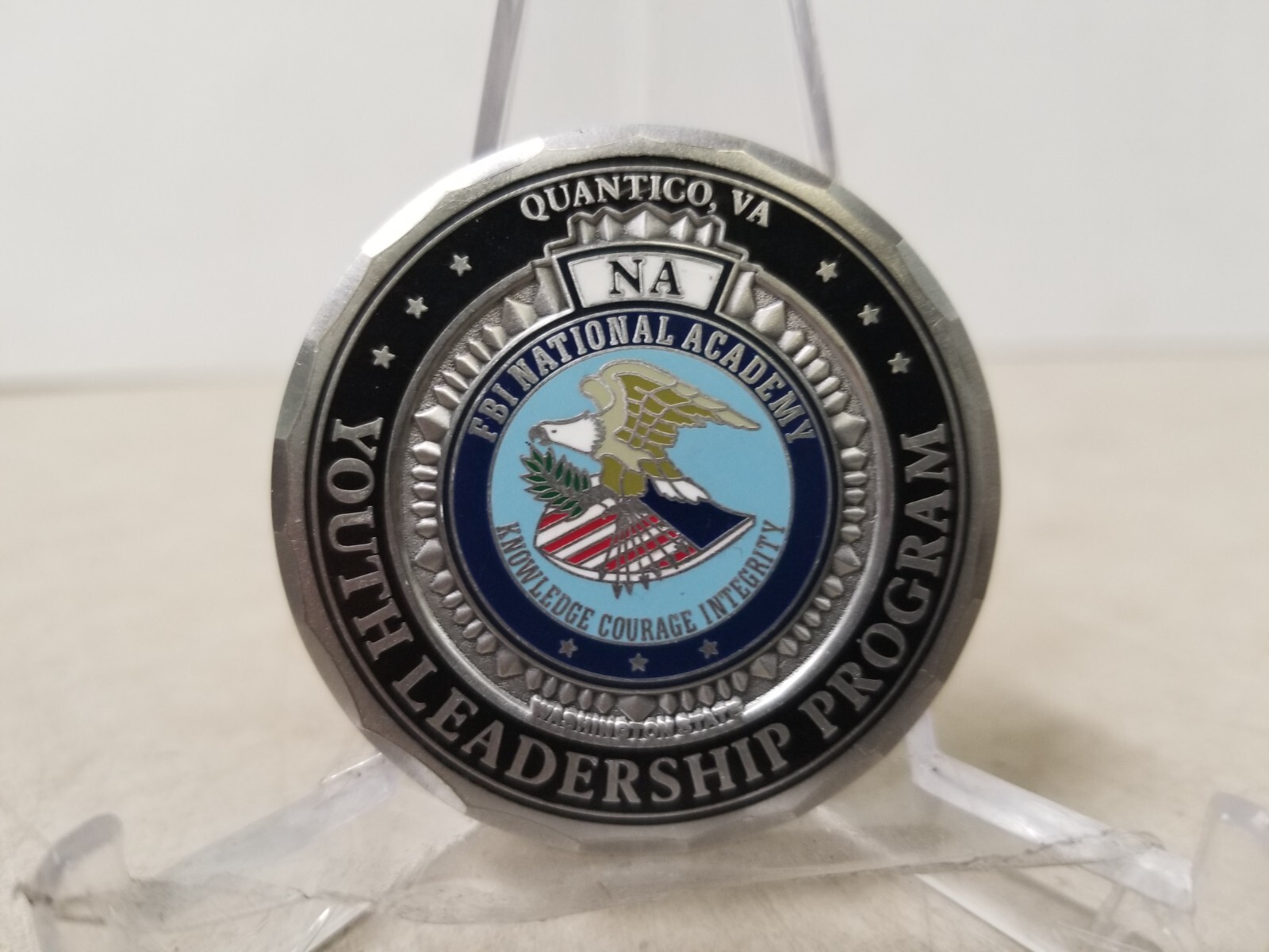 FBI National Academy Youth Leadership Program Challenge Coin FBI National Academy Youth Leadership Program Challenge Coin