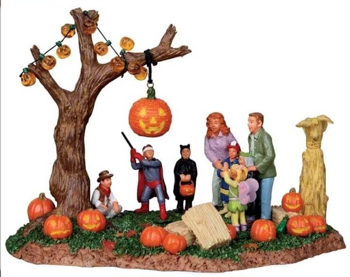 VERY RARE Lemax Spooky Town PUMPKIN PINATA 13896 Halloween Village Dept 56 