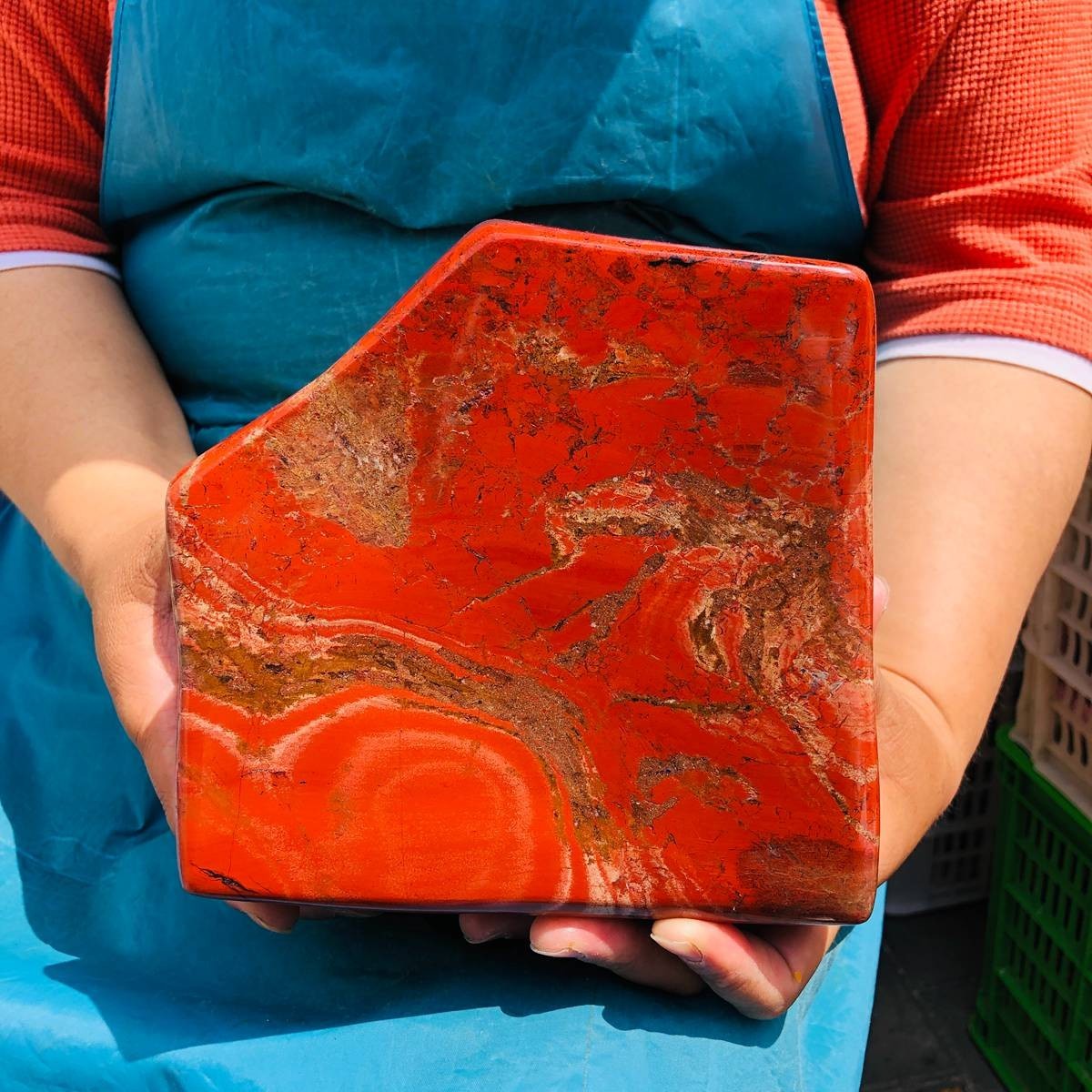 13.33 LB Natural Red Jasper Polished Freeform Crystal Healing Home Decor 5448