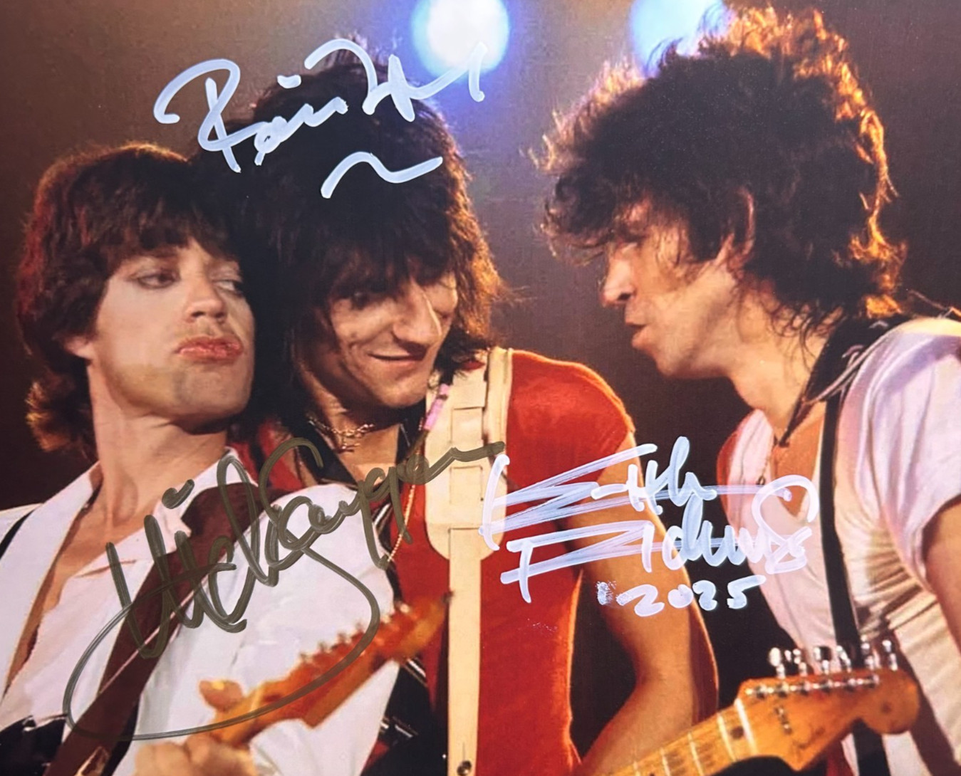 ROLLING STONES Signed (Jagger, Richards, Wood) 8x10