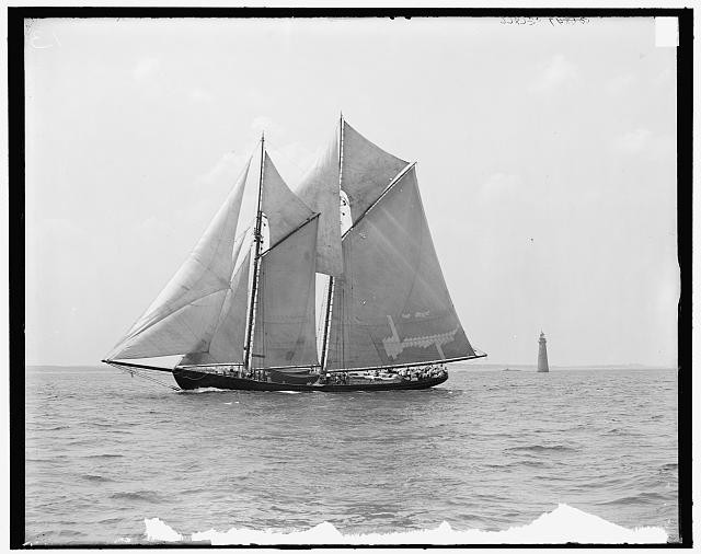 Photo:James W. Parker Fishing Smack Schooner 1907 Sailing Ship