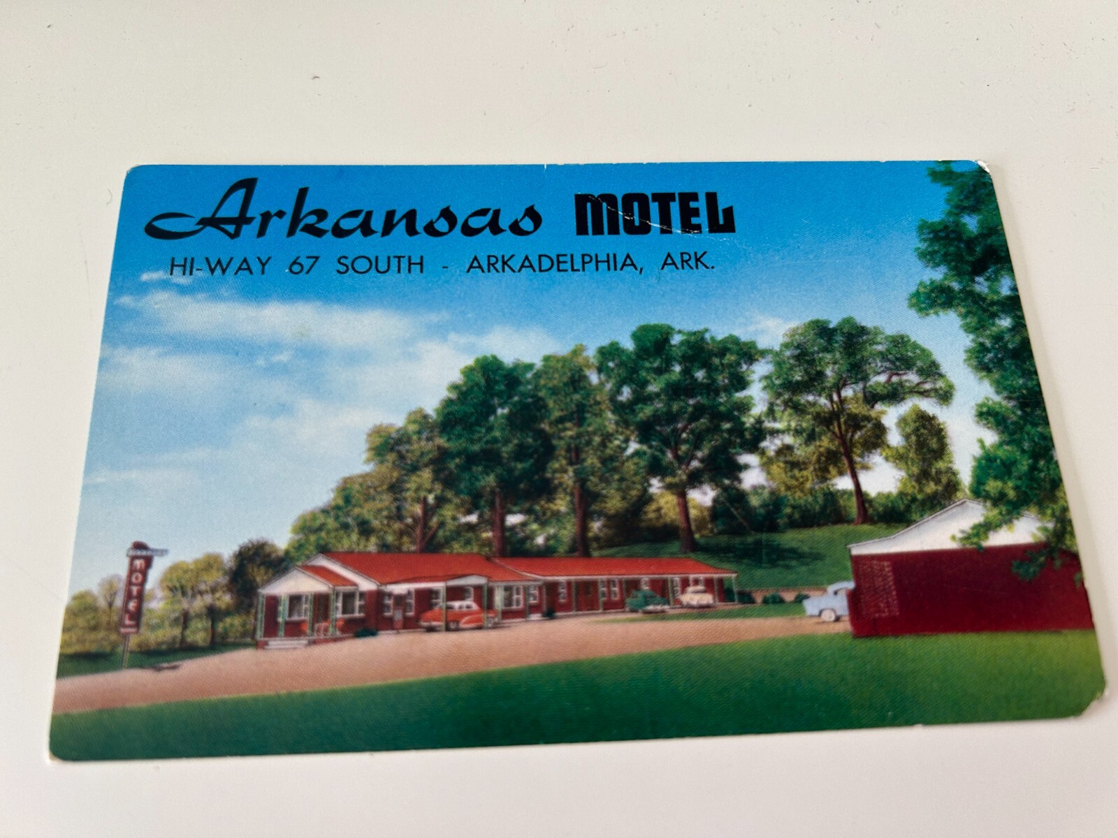 Arkansas Motel Hi-Way 67 South Arkadelphia Arkansas Postcard