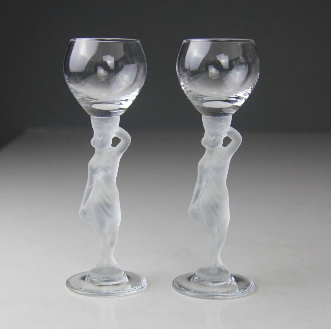 Vintage Bayel Bacchante Frosted Stem Glassware Sold Separately Vintage Bayel Bacchante Frosted Stem Glassware Sold Separately