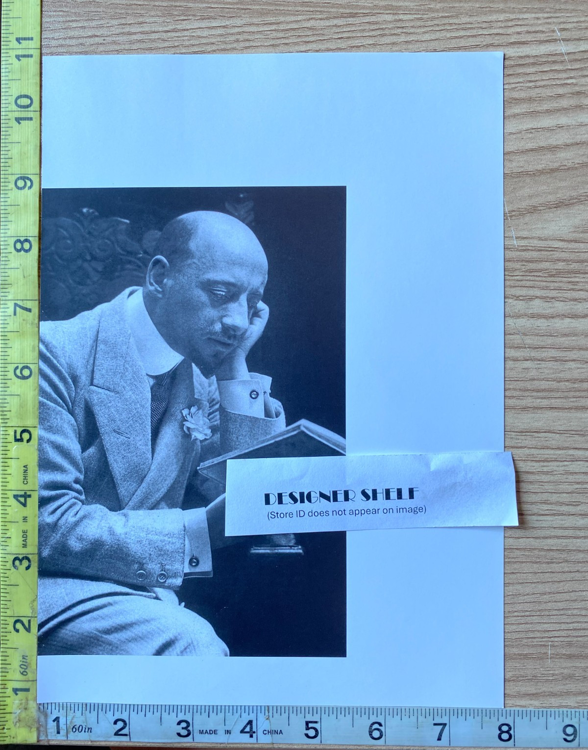 Gabriele D\'Annunzio Seated Reading Book 1908 Scene Book Photograph