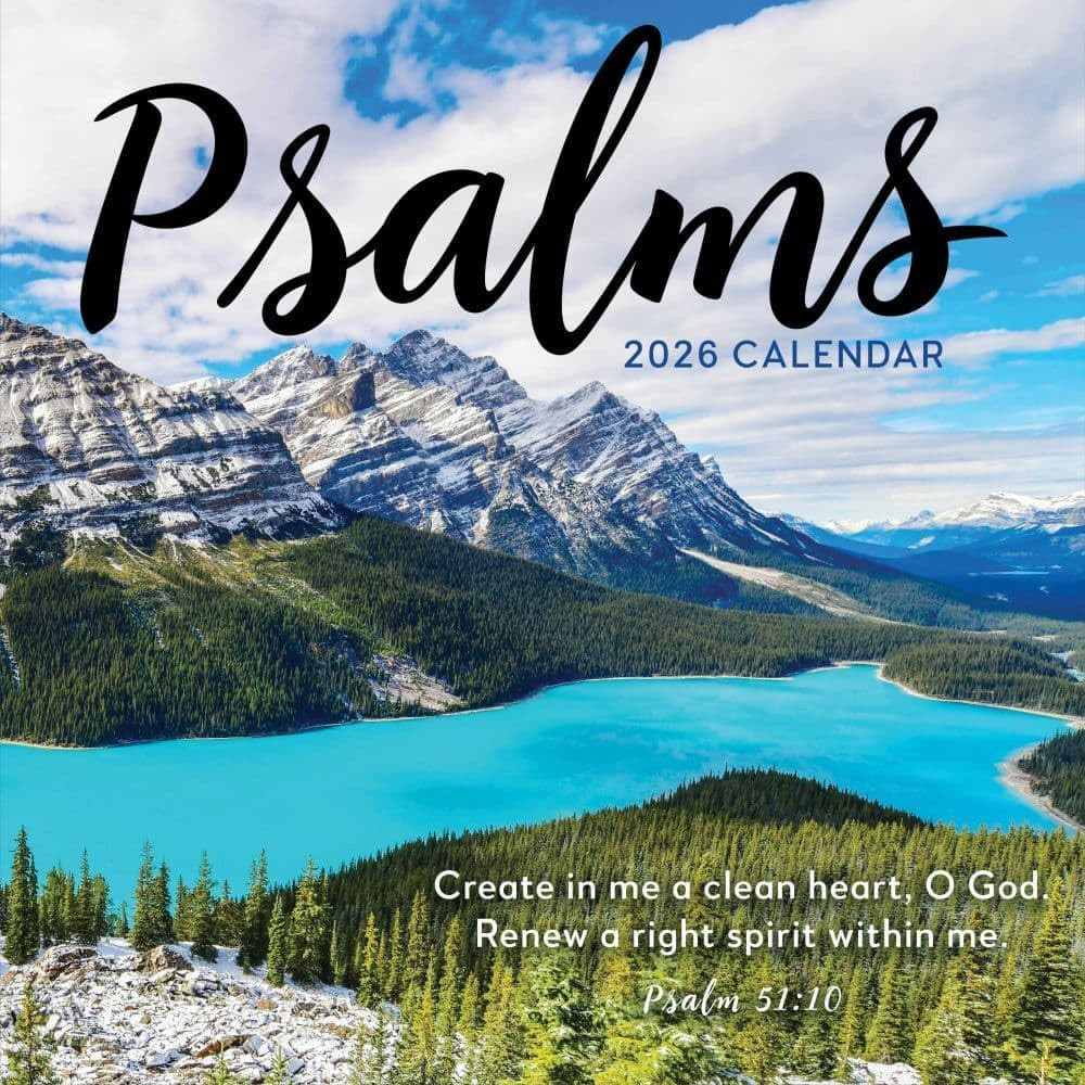 2026 Psalms Wall Calendar - Large Grids for Appointments and Scheduling - Vertic