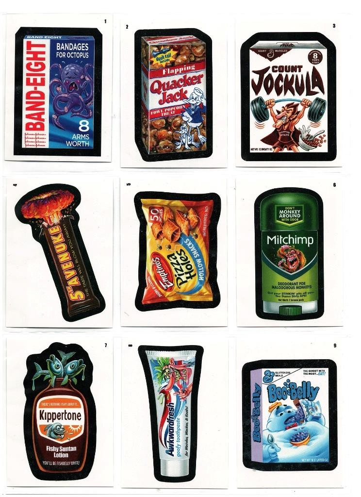2026 WACKY PACKAGES ALL NEW SERIES COMPLETE SET 36 PUZZLE BACKED CARDS + WRAPPER