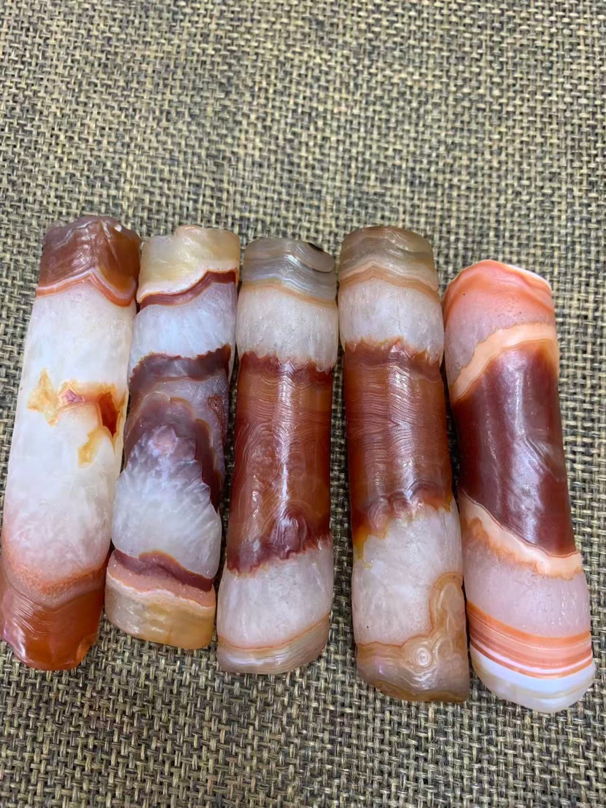 5Pcs Fine Rare Tibetan Quartz Natural Agate Dzi 76mm Beads 
