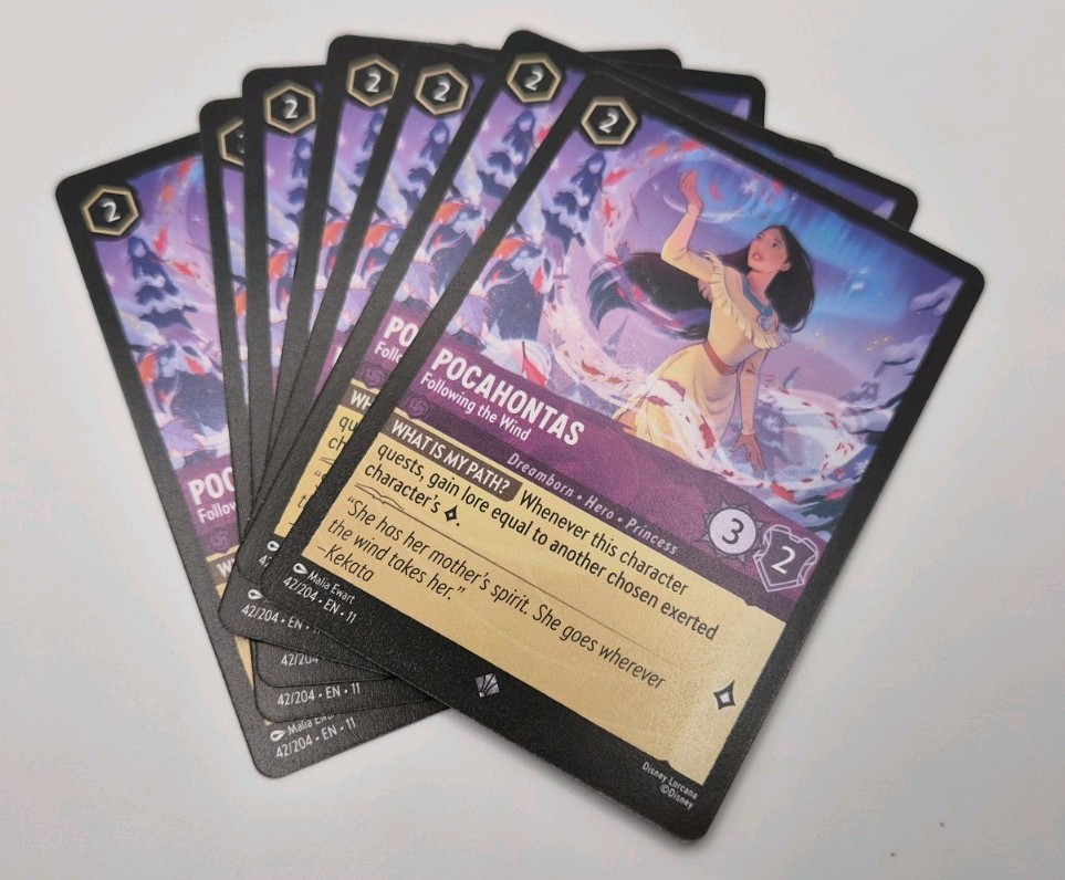 Pocahontas - Following the Wind 42/204 Super Rare Winterspell Disney Lorcana TCG