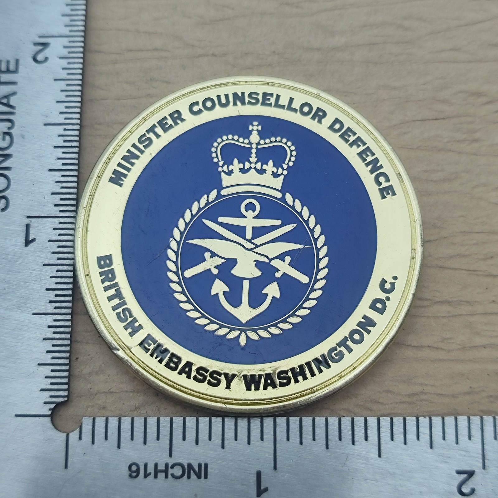 British Embassy Washington DC Defence Minister Counsellor Defence Challenge Coin