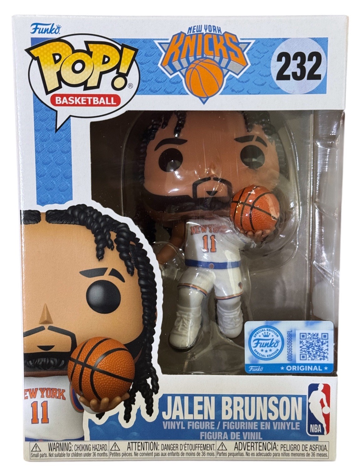Jalen Brunson (New York Knicks) NBA Funko Pop Exclusive #232 +Protector In Hand Jalen Brunson (New York Knicks) NBA Funko Pop Exclusive #232 +Protector In Hand