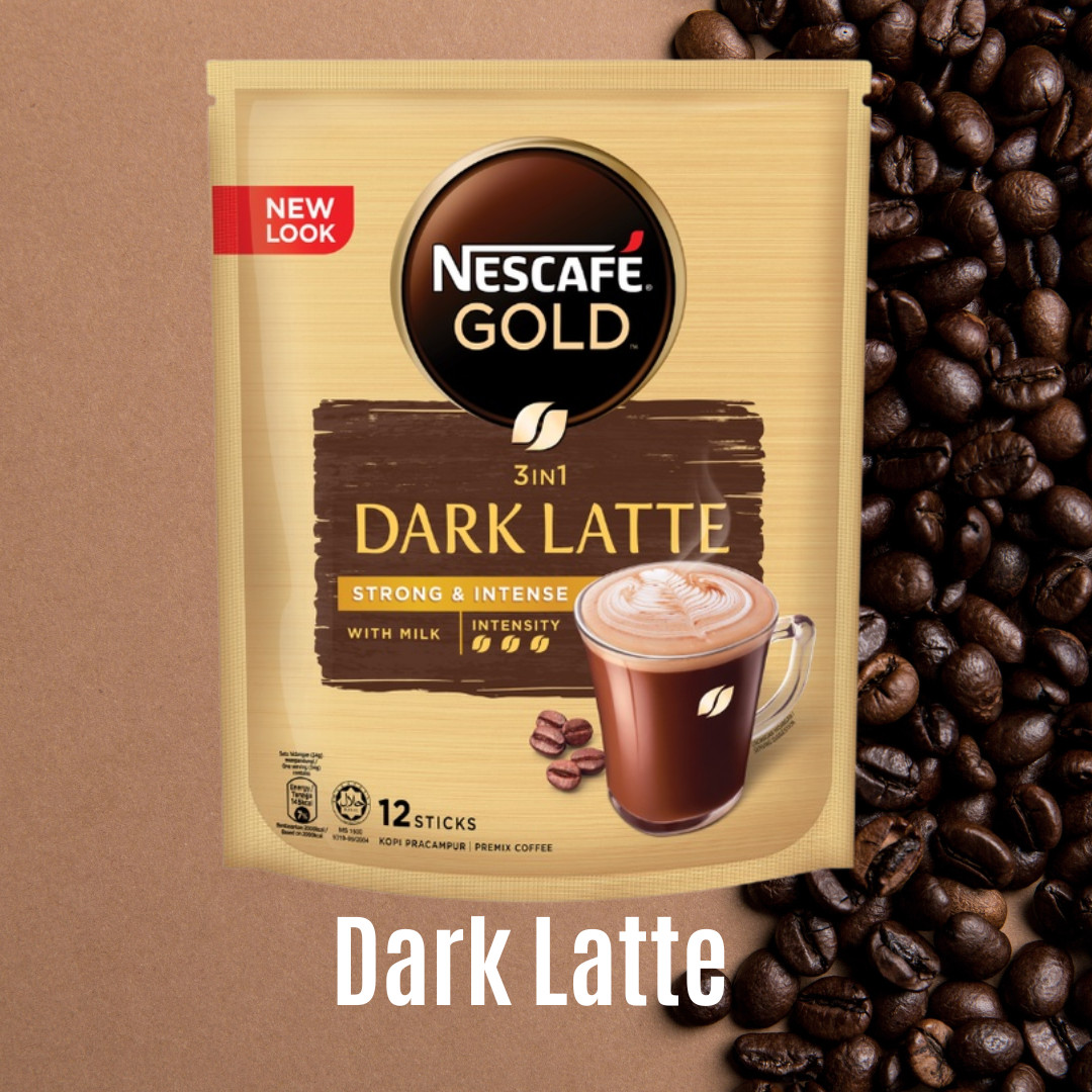 NESCAFE GOLD DARK LATTE 34g x 12s