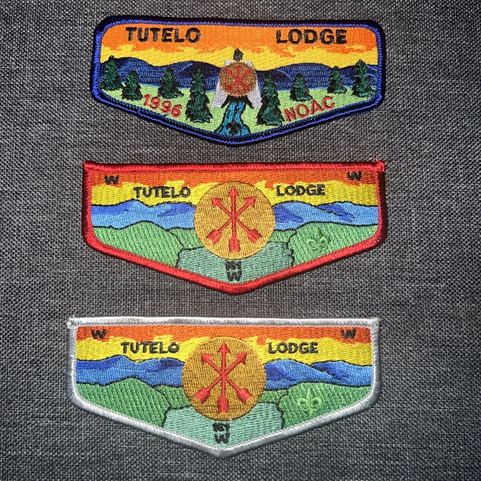 3-boy Scout OA Flap Tutelo Lodge 161-