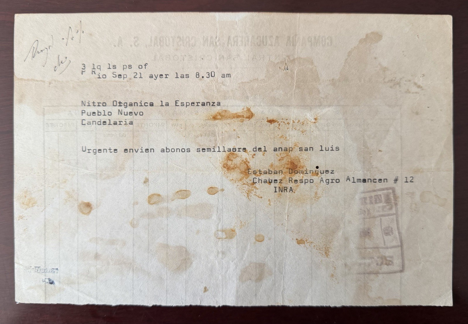 Rare Che Guevara Approved Cuban Revolutionary Document -Agricultural Telegram