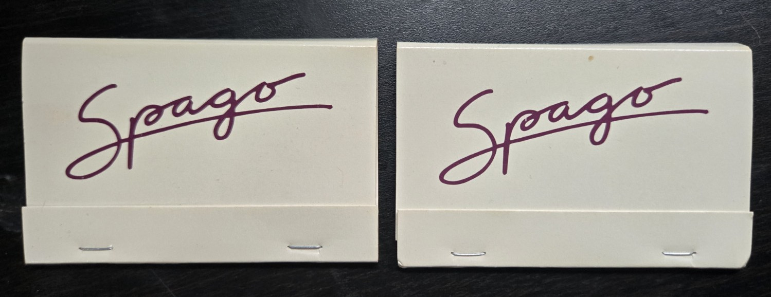 RARE Vintage Spago Beverly Hills Los Angeles CA Large Matchbook Full Unstruck RARE Vintage Spago Beverly Hills Los Angeles CA Large Matchbook Full Unstruck