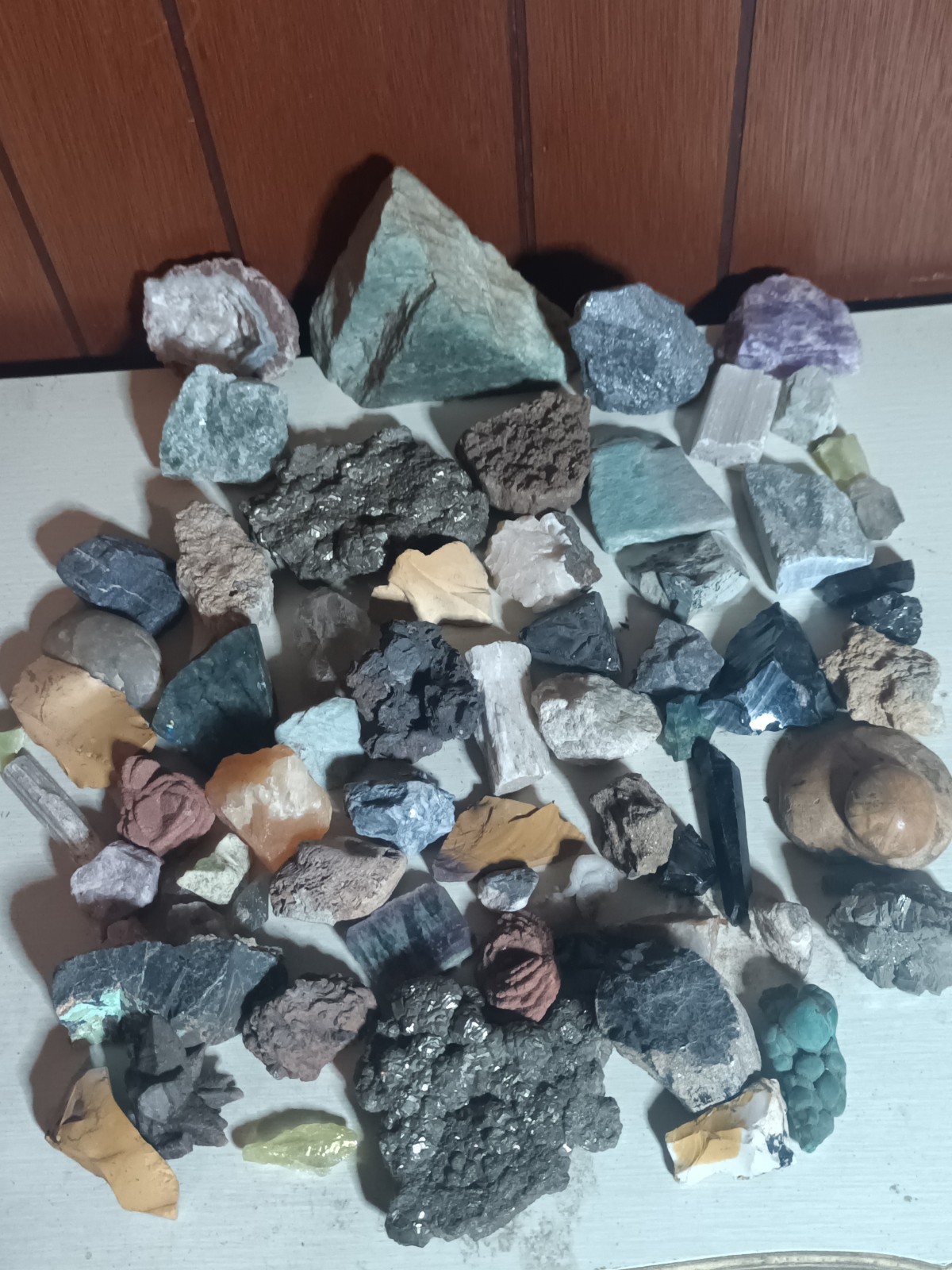 Nice 15 Lb Lot Of Minerals Crystals Fossils 
