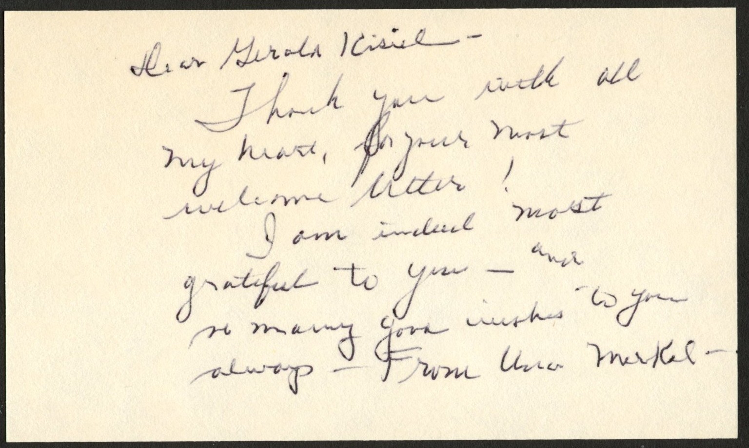 Una Merkel d1986 signed autograph 3x5 cut Actress in Destry Rides Again C491 Una Merkel d1986 signed autograph 3x5 cut Actress in Destry Rides Again C491