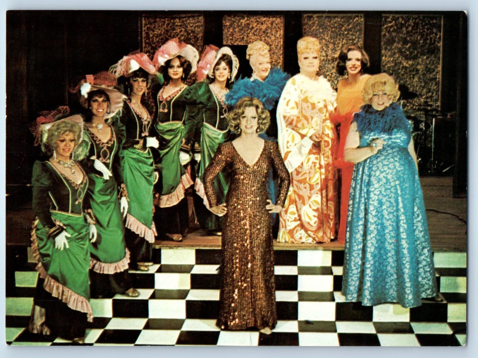c1950\'s Drag Queen Finocchio\'s House Of Fabulous Female Impersonators Postcard c1950\'s Drag Queen Finocchio\'s House Of Fabulous Female Impersonators Postcard