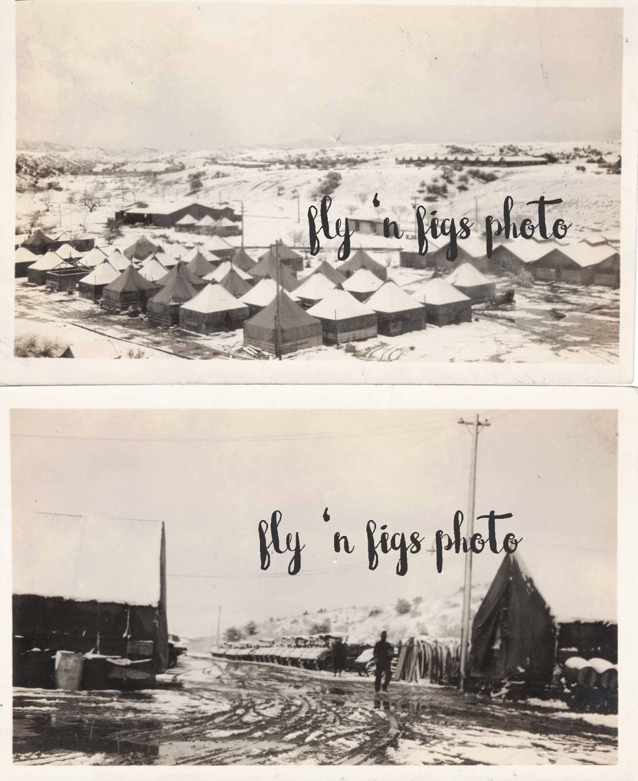 BORDER WAR NOGALES CAMP LITTLE - KELLY MOTOR TRUCK DETACHMENT RPPC 1916 LOT of 2 BORDER WAR NOGALES CAMP LITTLE - KELLY MOTOR TRUCK DETACHMENT RPPC 1916 LOT of 2