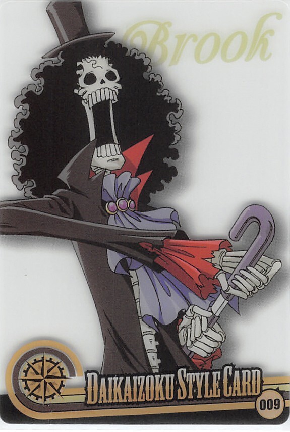 One Piece Trading Card Wafer Choco OPDS-09-009 Normal Brook Daikaizoku Style