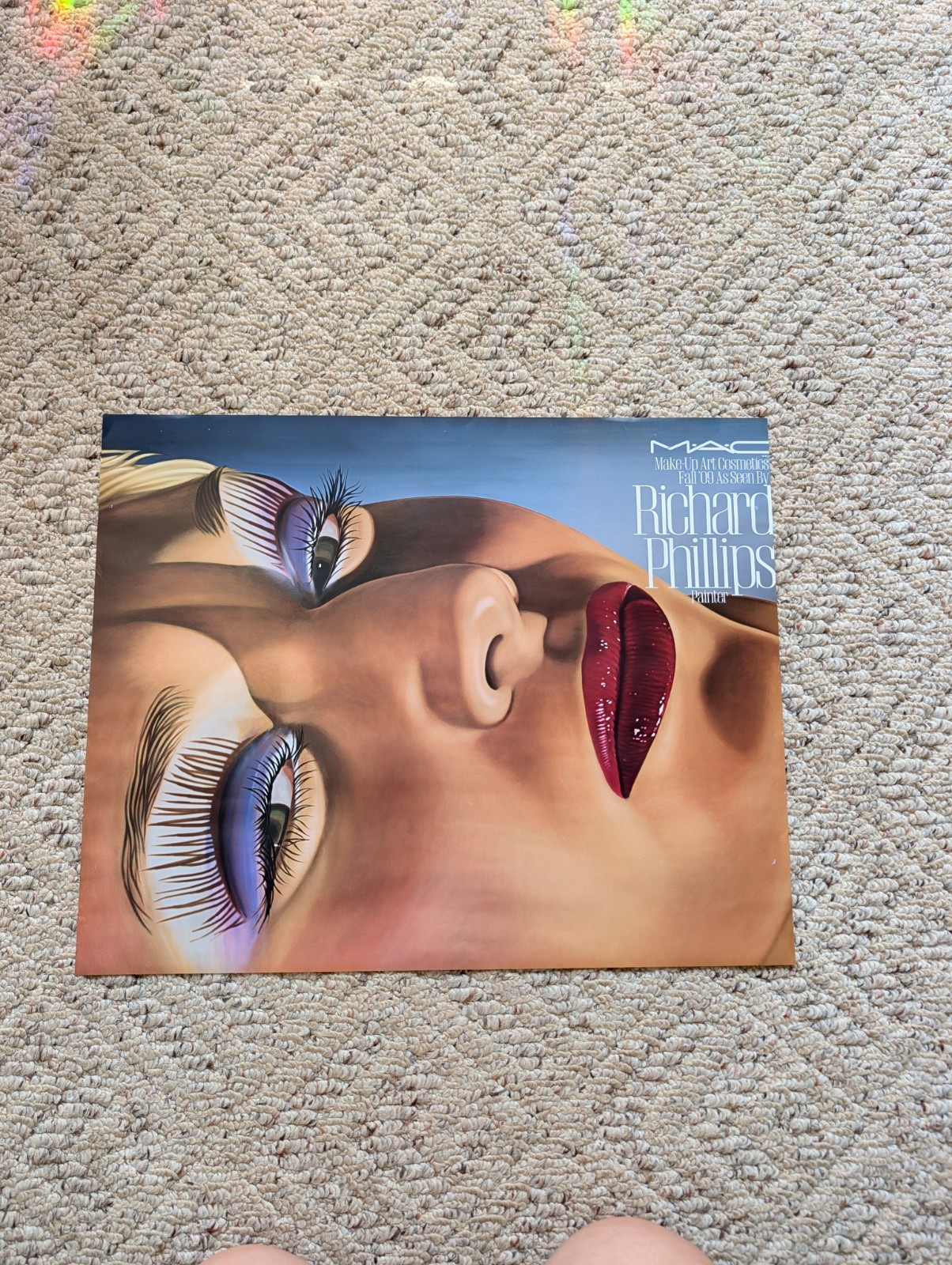 Rare Vintage Y2K 2000s Richard Phillips For MAC Cosmetics Poster Art Promo Vtg