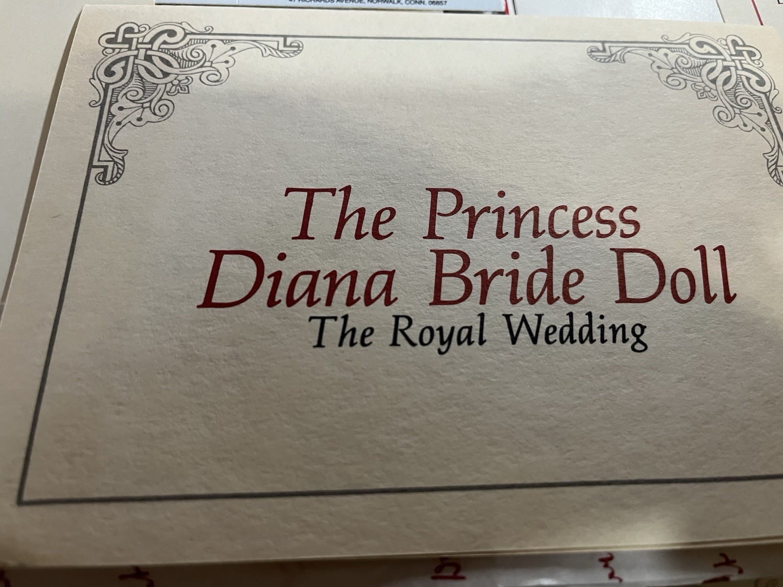 Princess Diana Bride Doll Commemorative Edition Danberry Mint. Excellent Cond.