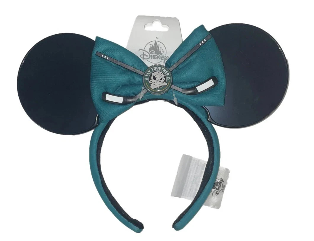 NEW | MINT 24' Disneyland Anaheim Ducks Ears Mickey Minnie NHL Hockey Headband NEW | MINT 24' Disneyland Anaheim Ducks Ears Mickey Minnie NHL Hockey Headband