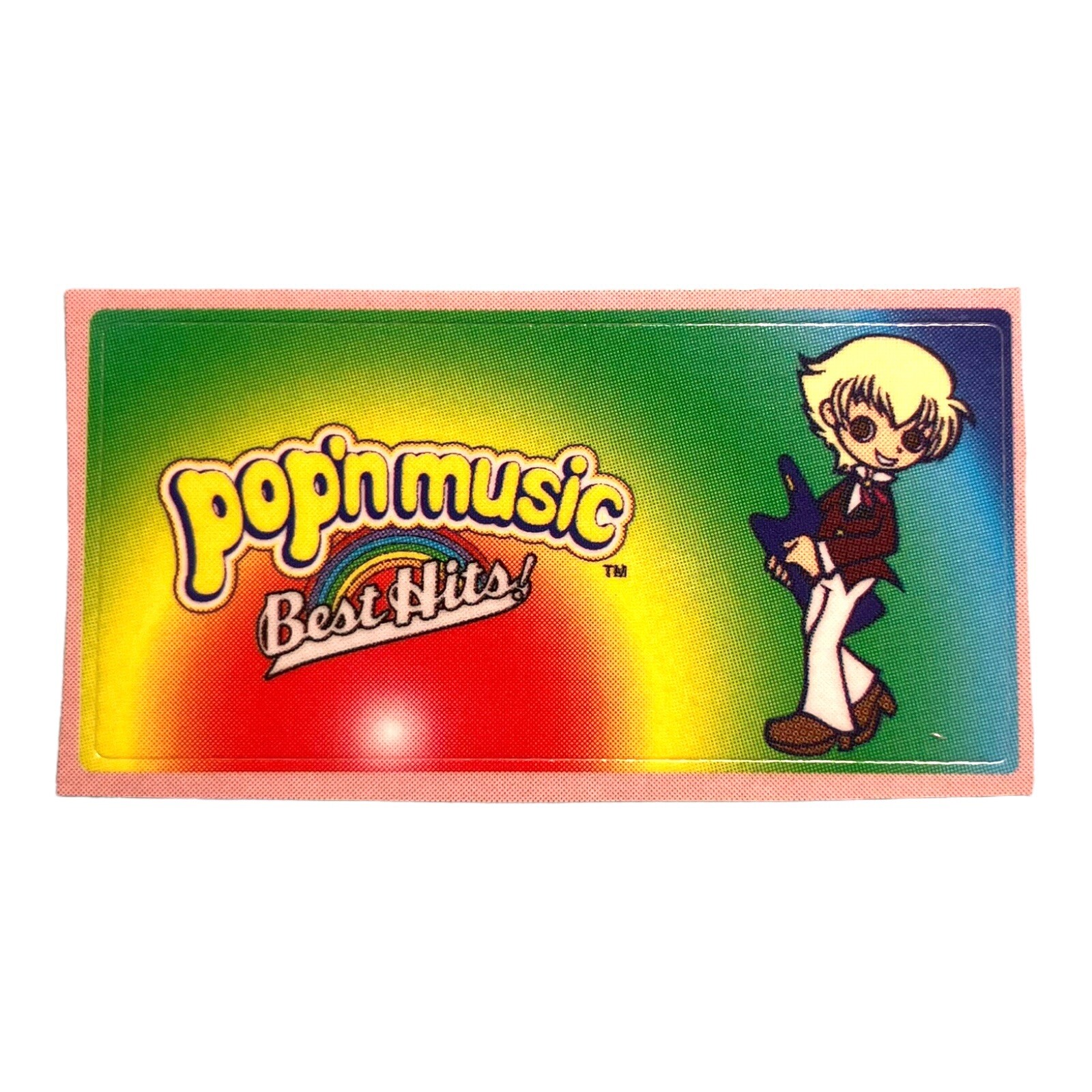 Sony PlayStation 2 PS2  Pop’n Music Best Hits Vintage Vtg Memory Card Sticker