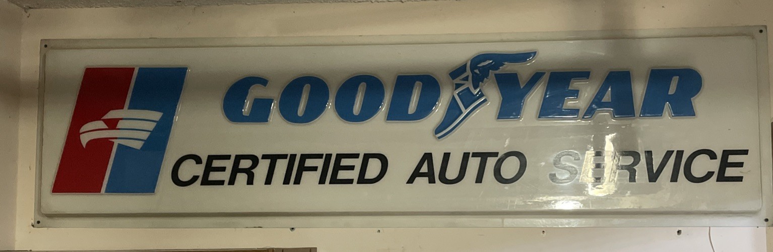 Goodyear Tires Marquee Style New Metal Sign: Ships Free - 6 x 18