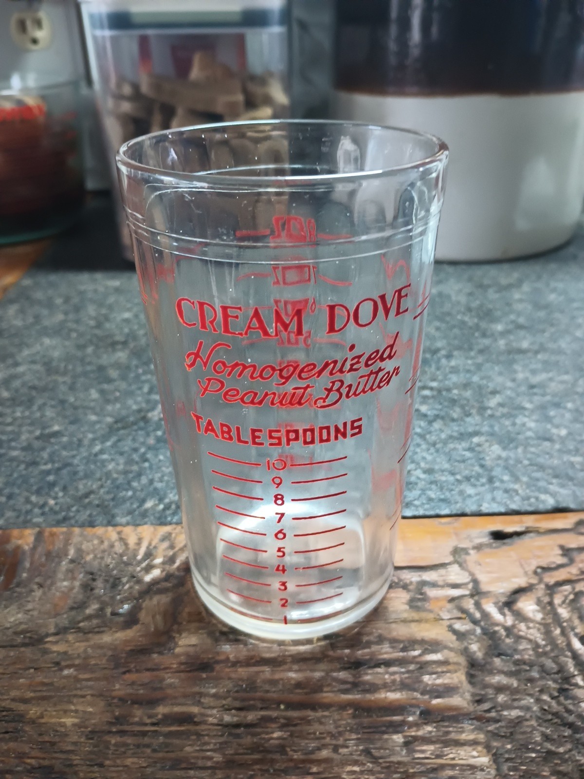 Vintage Cream Dive Peanut Butter Advertising Measuring Cup Tablespoons Vintage Cream Dive Peanut Butter Advertising Measuring Cup Tablespoons