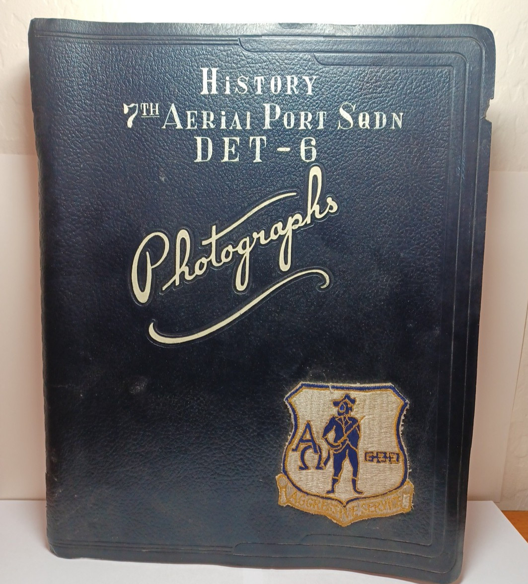 1955 History 7th Aerial Port Squn DET- 6 Air Traffic Large Photo Album JRRDS 1955 History 7th Aerial Port Squn DET- 6 Air Traffic Large Photo Album JRRDS