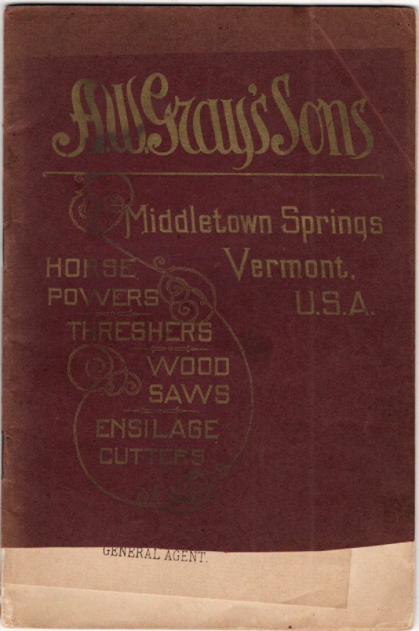 Original Antique 1905-1906,  A W. Gray\'s Sons Farm Equipment Catalog with prices