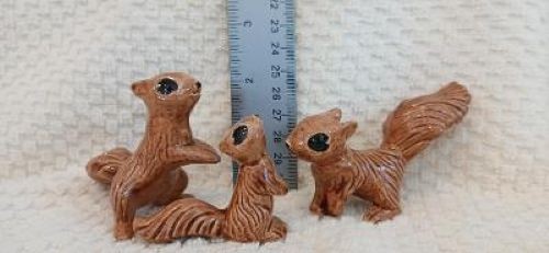Little squirrels Set of 3   #2