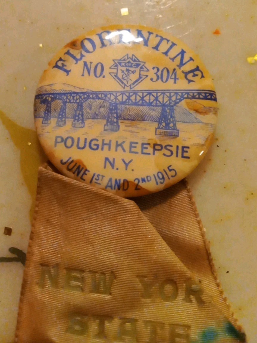 Florentine No.304 Poughkeepsie N.Y. June 1st And 2nd 1915 Pinback