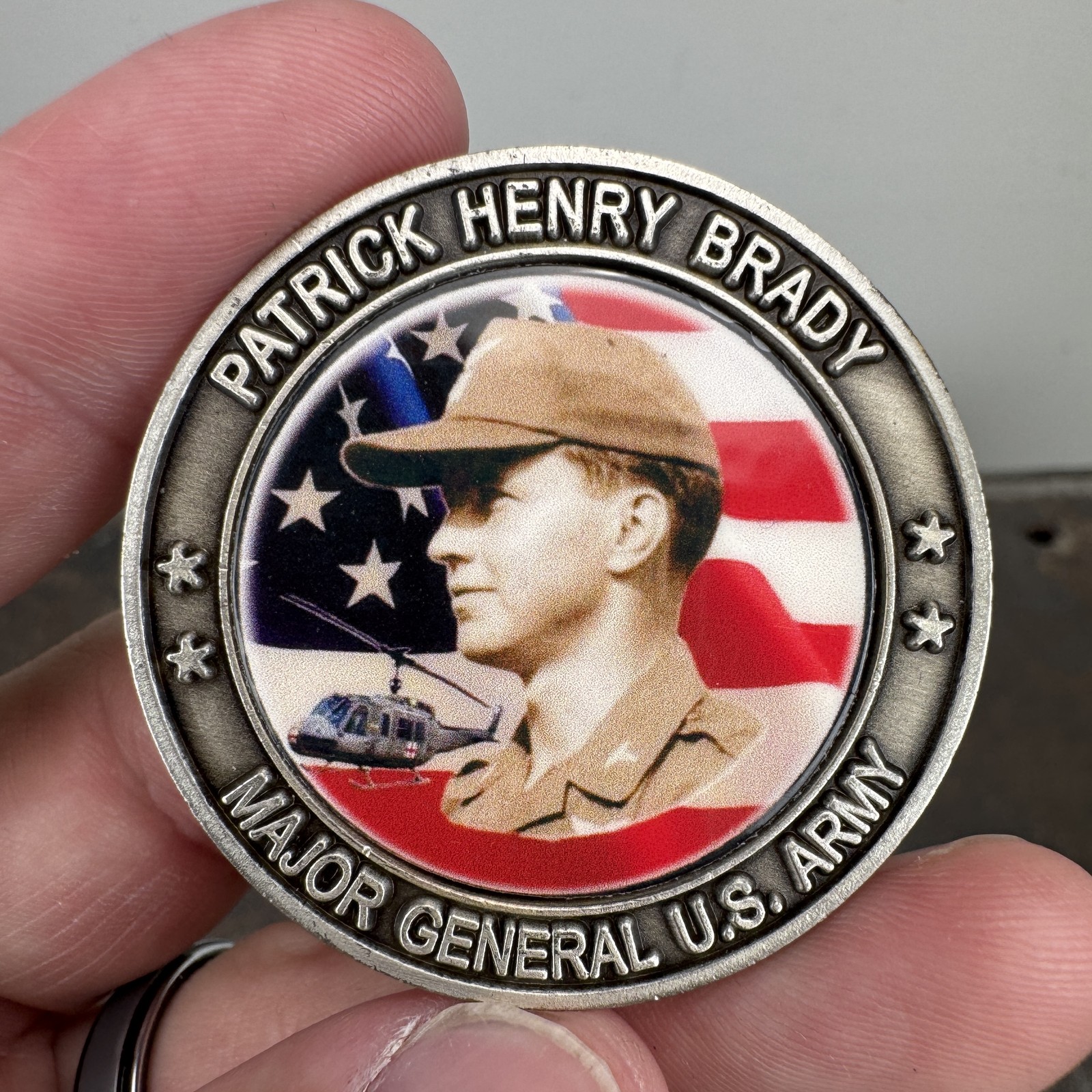 MAJOR GENERAL US Army 54th Medical Detachment Patrick Henry Brady Challenge Coin