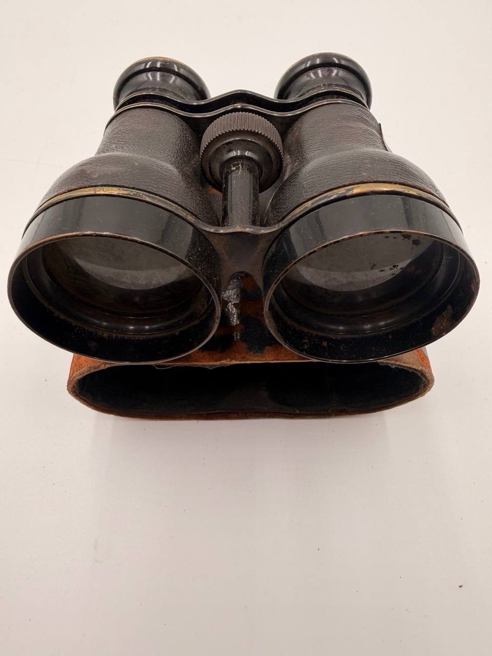 Antique Vintage Leather Covered Binoculars – Classic Field/Opera Glasses