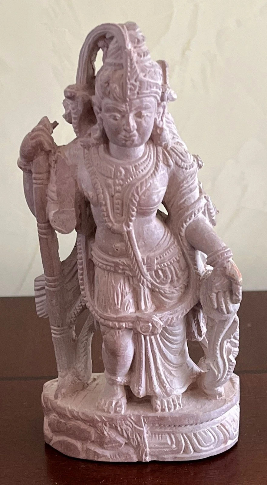 Shiva Parvati Idol Ardhanarishvara Religious Stone Statue Hand Carved Damaged