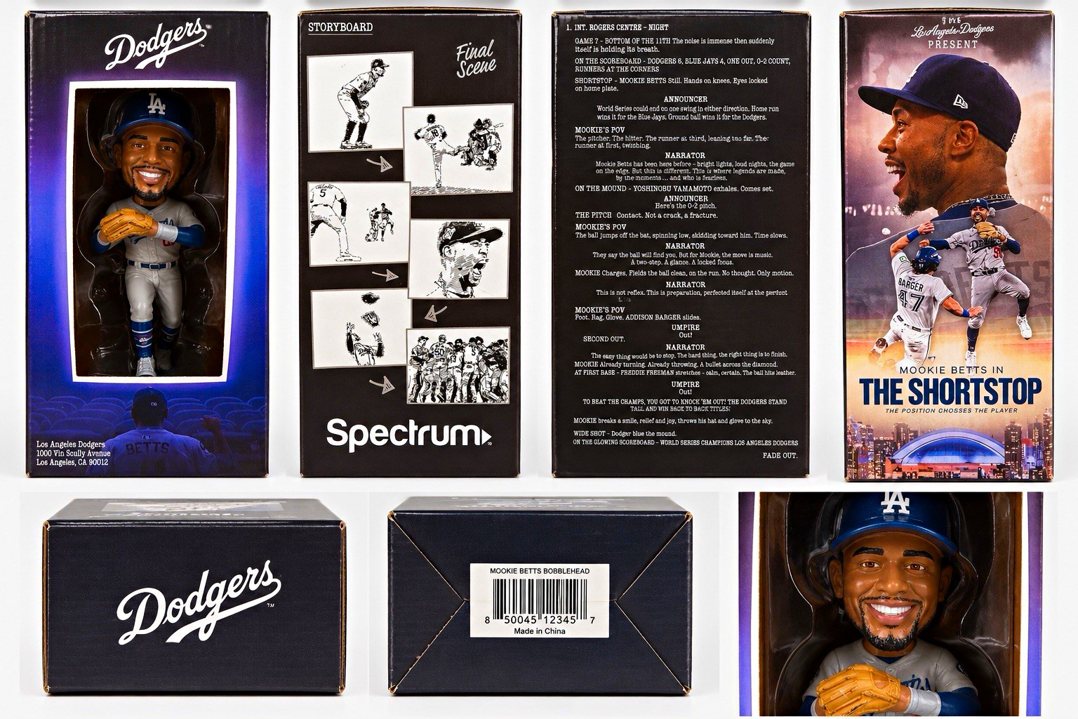 Spectrum LA Dodgers MLB Bobblehead Mookie Betts Spectrum LA Dodgers MLB Bobblehead Mookie Betts