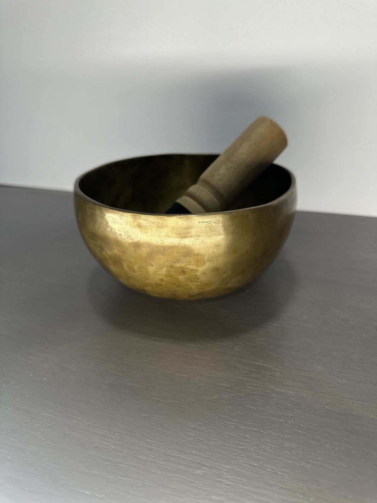 Bronze Tibetan Singing Meditation Bowl 5.5”inch Solid Bronze 3” H