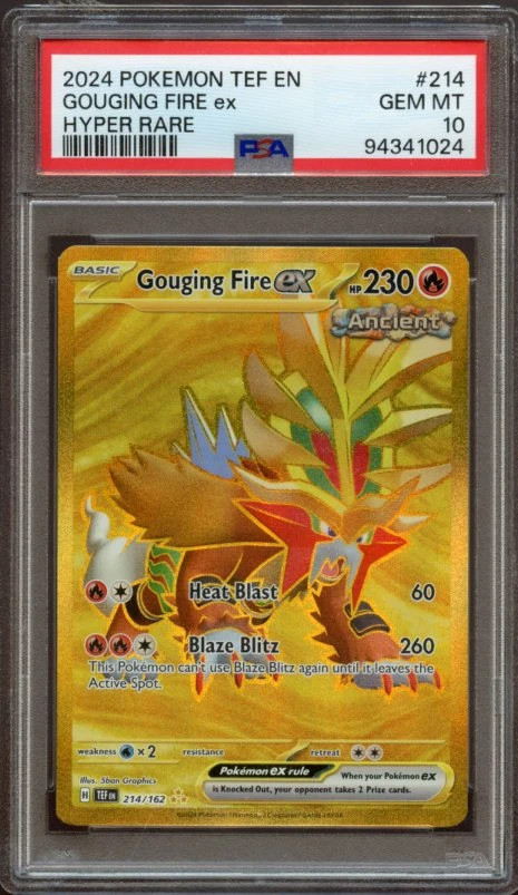 PSA 10 | Gouging Fire ex #214 Gem Mint Graded Card