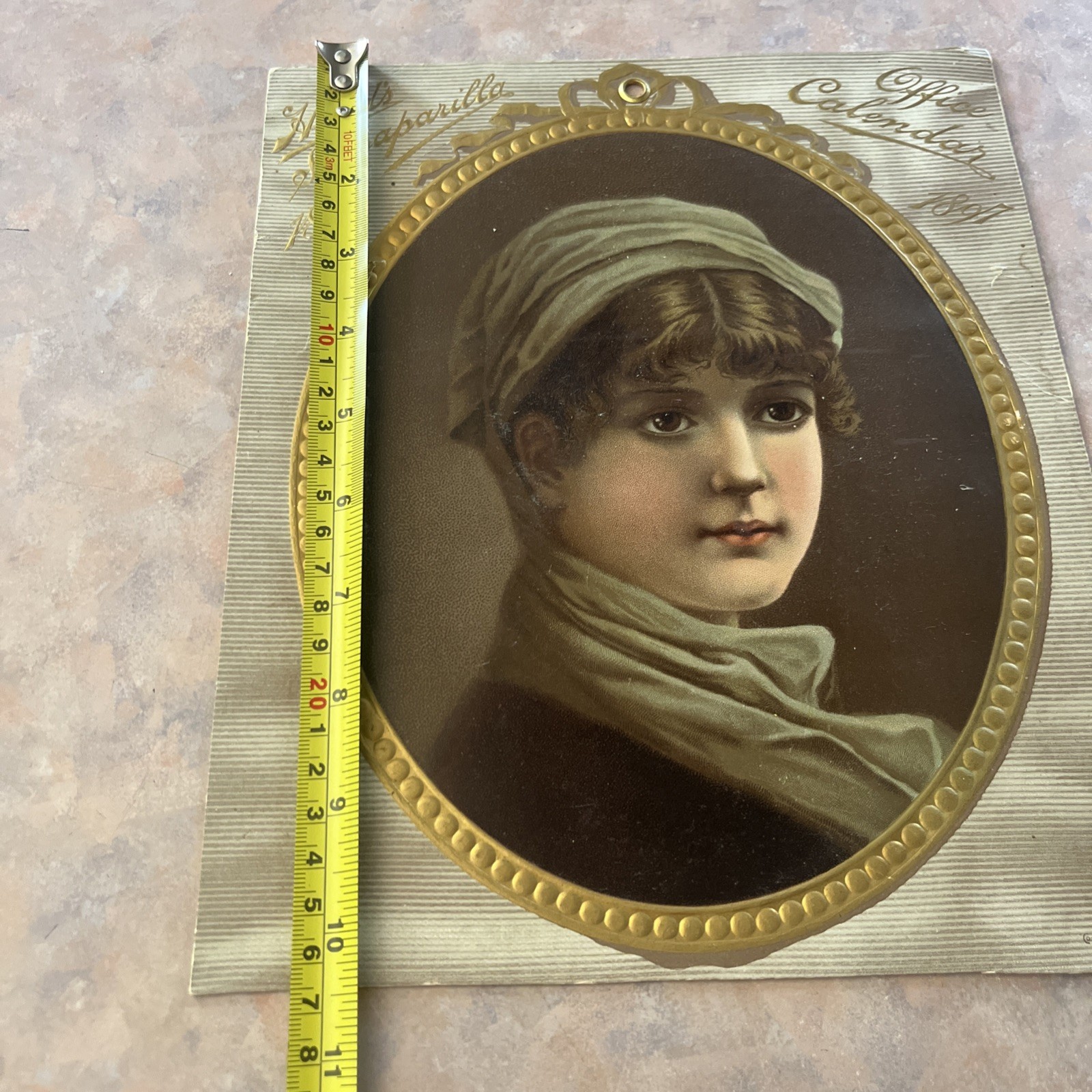 BEAUTIFUL 1800\'s Hood\'s Sarsaparilla 1896 -97 Office Calendar Astronomica Events BEAUTIFUL 1800\'s Hood\'s Sarsaparilla 1896 -97 Office Calendar Astronomica Events