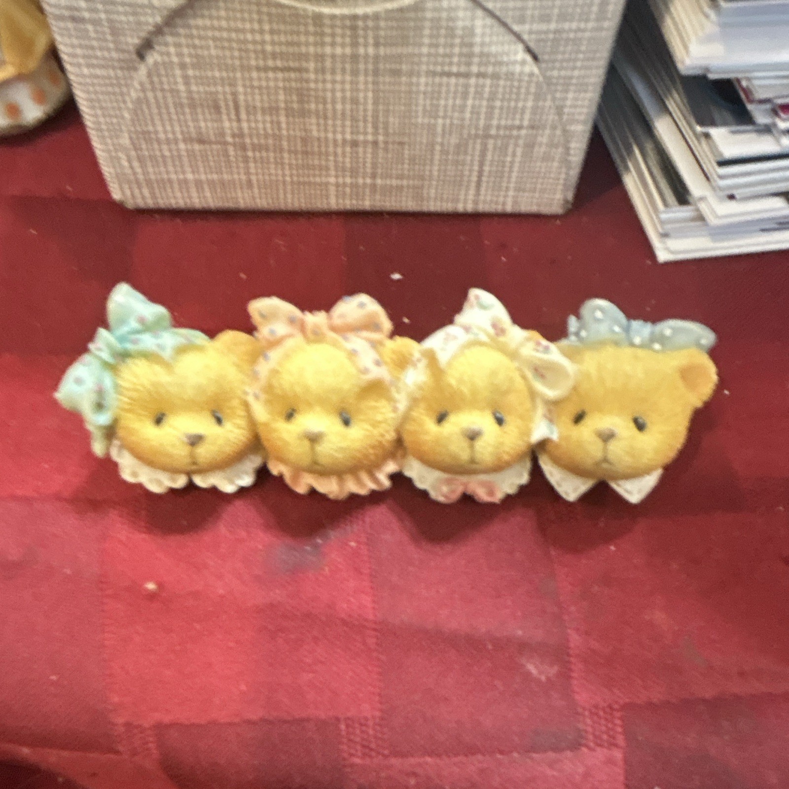 Cherished Teddies pin With 4 Bears