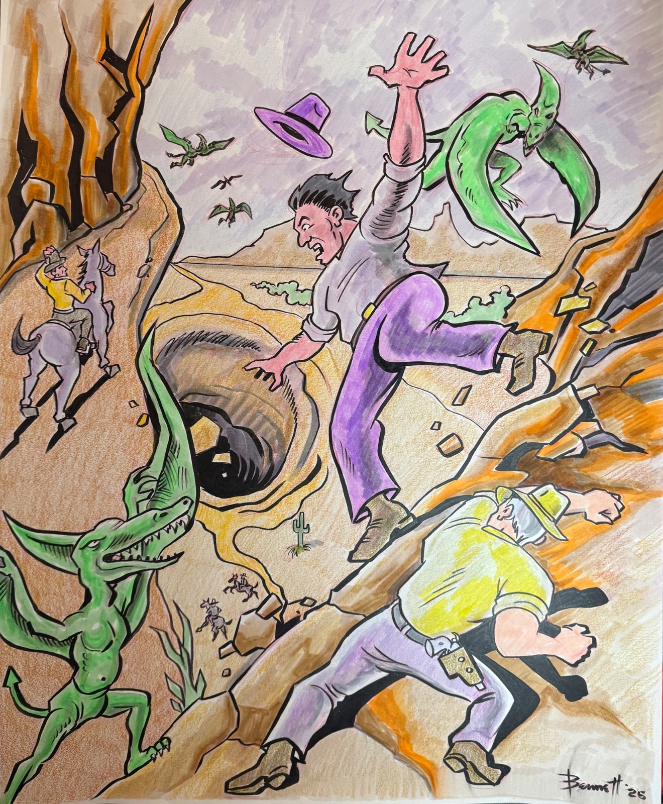 THE HOLE      MIKE BENNETT'S  ORIGINAL  ART   (2025)  12/8/2025. 6