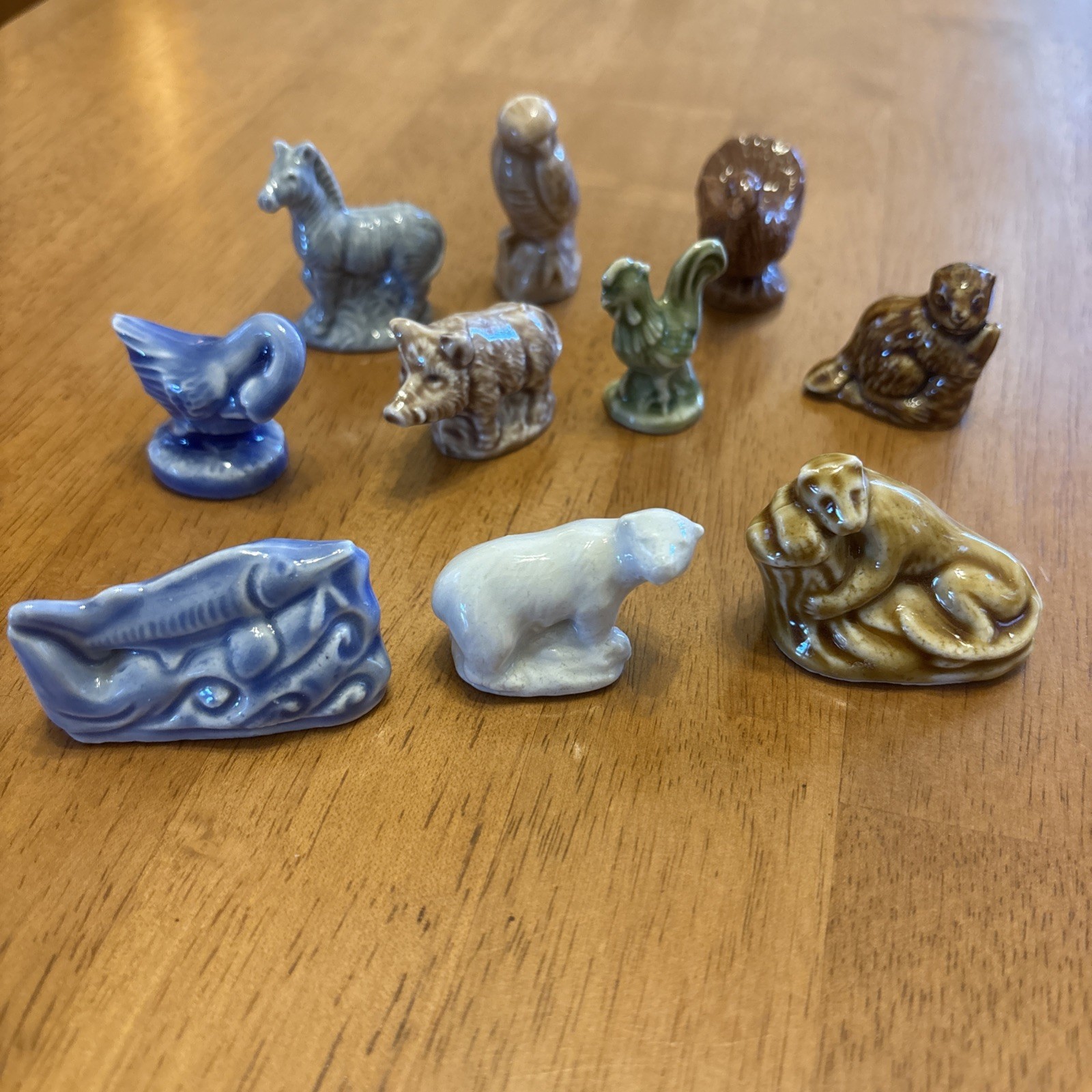 Lot of  10 Vintage Wade Whimsies Figurines Animal Variety England
