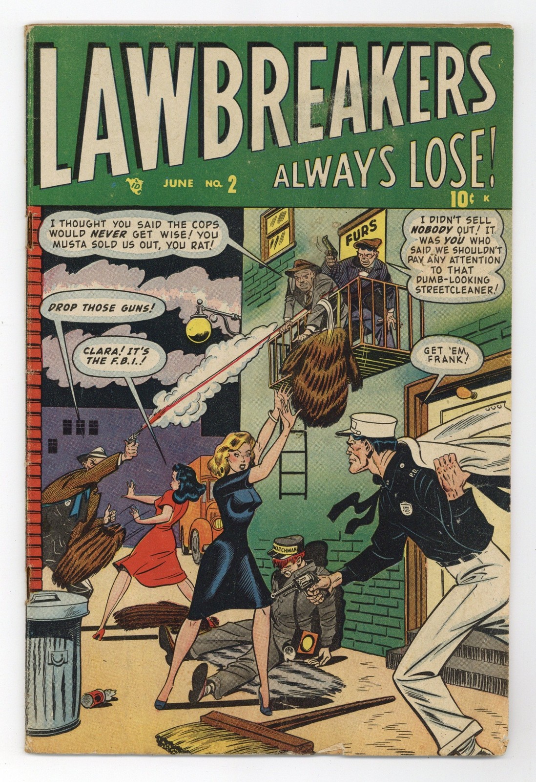 Lawbreakers Always Lose #2 GD 2.0 1948 Marvel